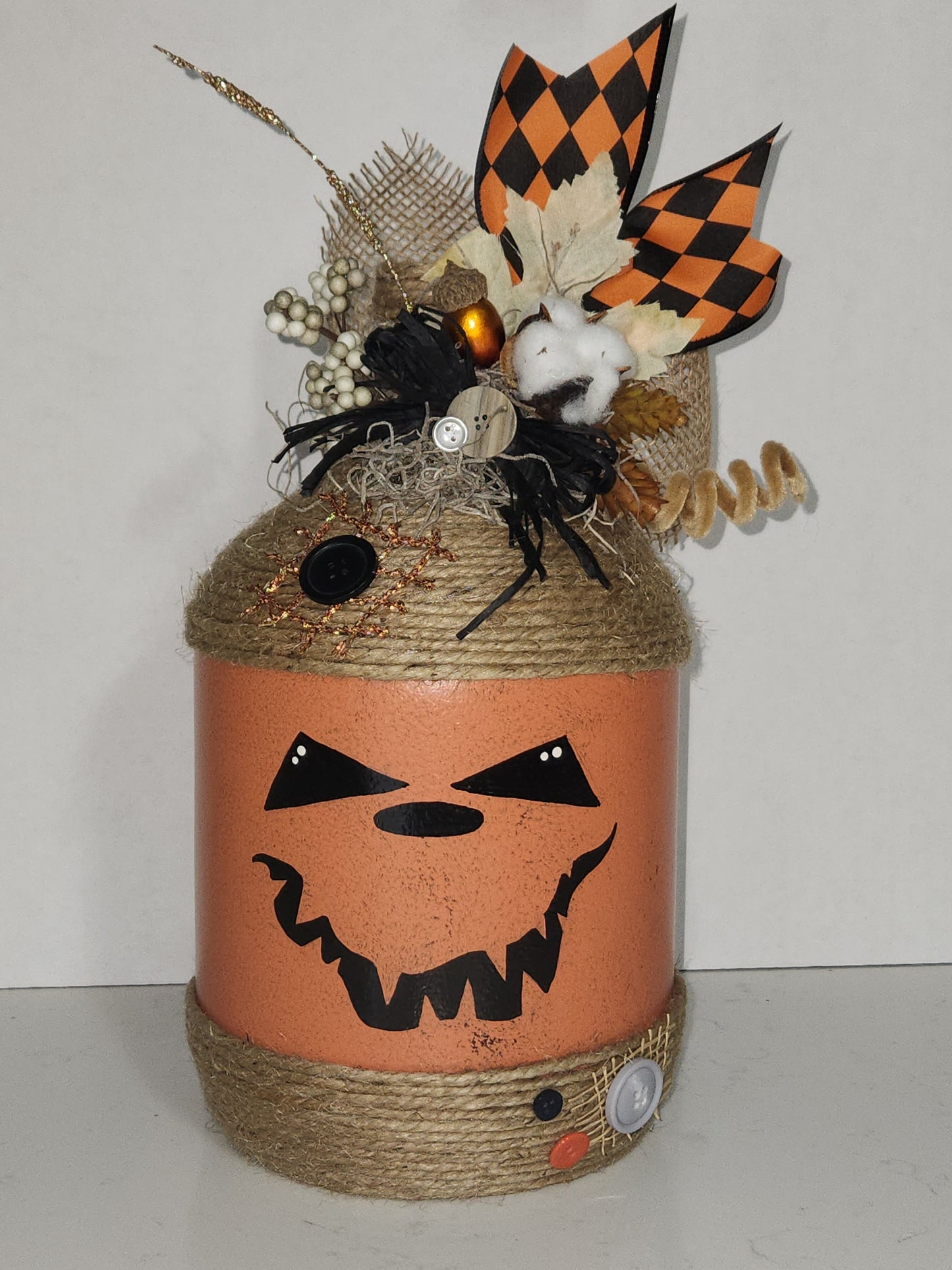 glass gallon jug jack-o-lantern
