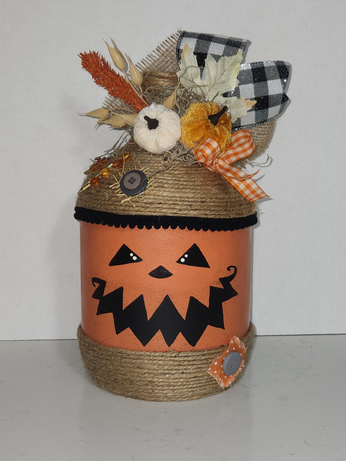 glass gallon jug jack-o-lantern