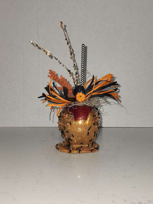 faux decorative caramel apple