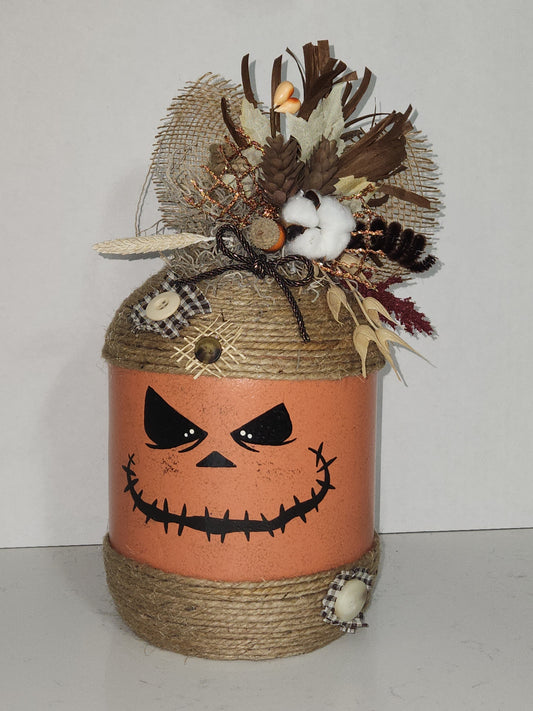 glass gallon jug jack-o-lantern