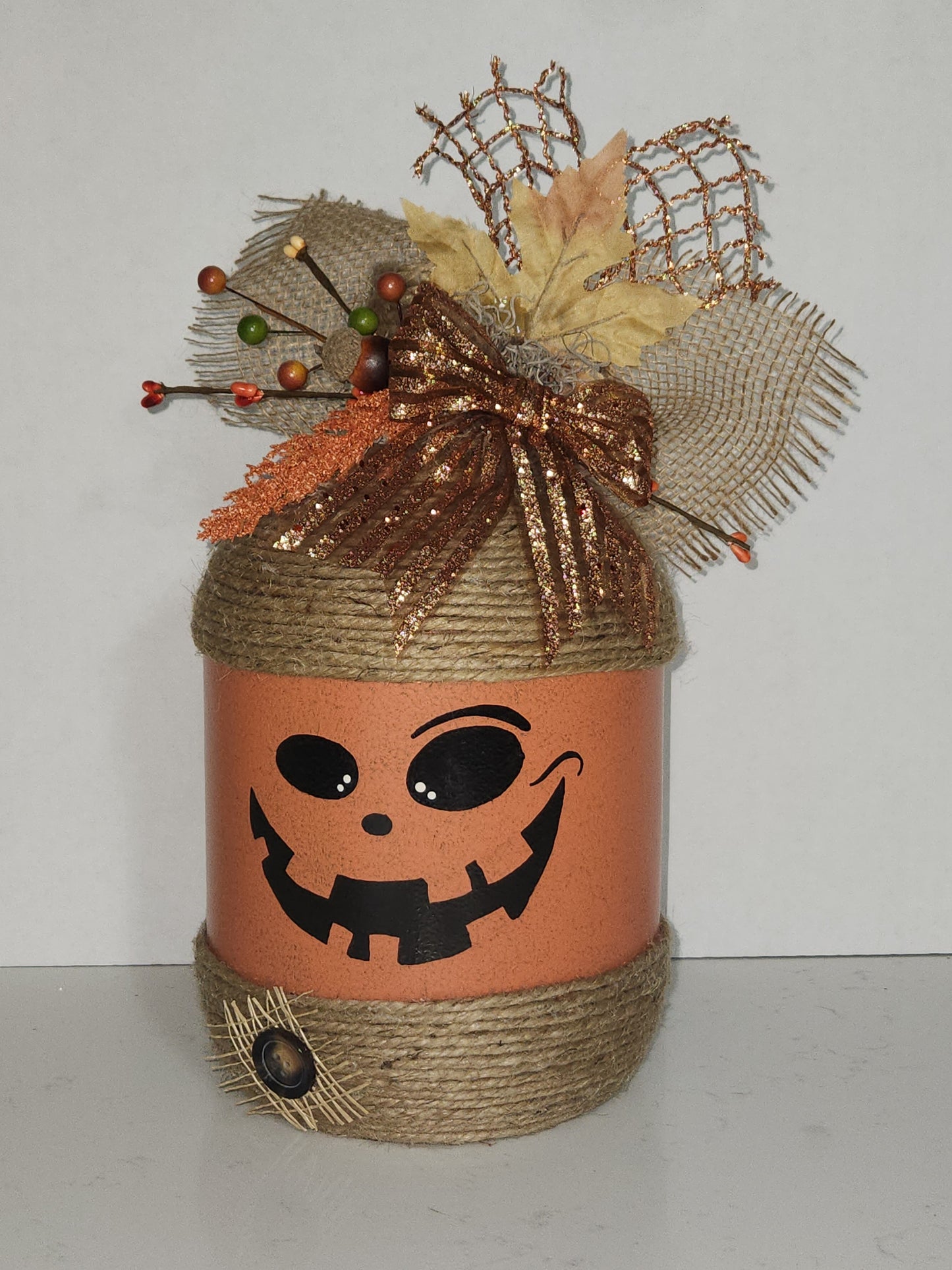 glass gallon jug jack-o-lantern